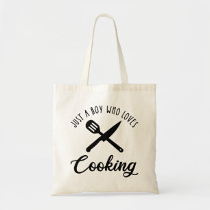 Just A Boy Who Loves Cooking Tote Bag