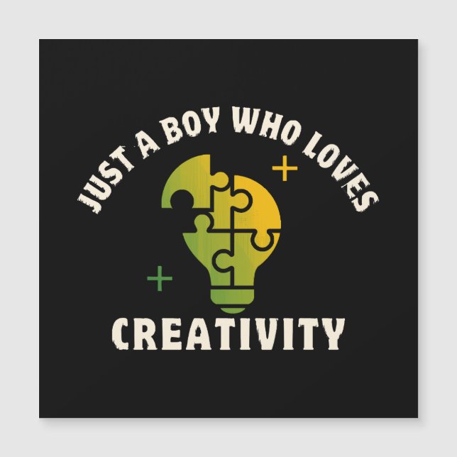 just a boy who loves creativity (Front)