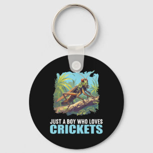 Just A Boy Who Loves Crickets. Crickets Animal Cri Keychain