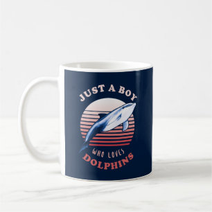 Just A Boy Who Loves Dolphins Coffee Mug