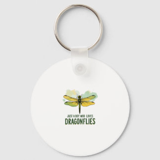 Just a Boy who loves Dragonflies. Dragonflies Drag Keychain