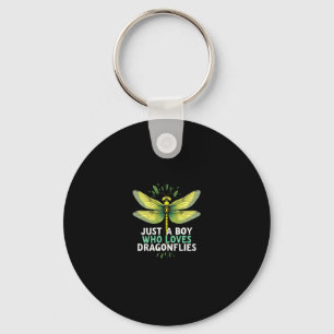 Just a Boy who loves Dragonflies. Dragonflies Drag Keychain