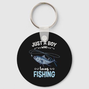 Just A Boy Who Loves Fishing 1 Keychain