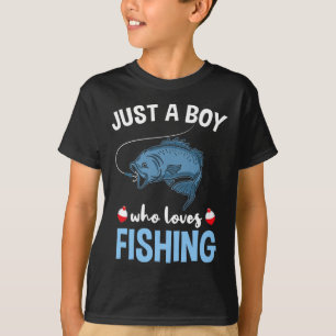 Just A Boy Who Loves Fishing  T-Shirt