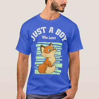 Just A Boy Who Loves Foes Boys Fo  T-Shirt