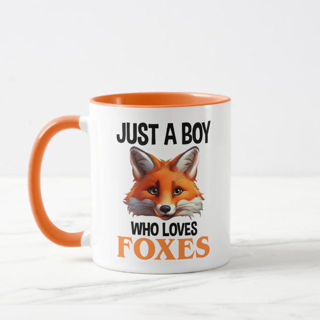 Just A Boy Who Loves Foxes Mug (Left)