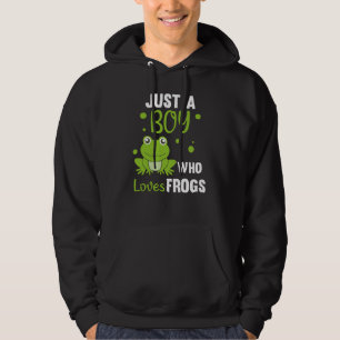 Just A Boy Who Loves Frogs Sweet Frog Hoodie