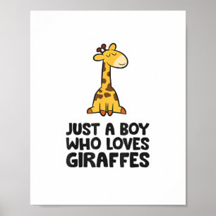Just a Boy Who Loves Giraffes  Poster