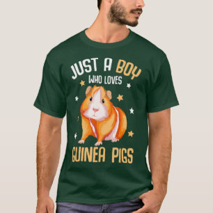 Just a Boy who loves Guinea Pigs Kids Boys Guinea  T-Shirt