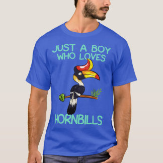 Just A Boy Who Loves Hornbills T-Shirt