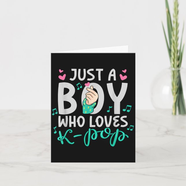 Just A Boy Who Loves K-p Fandom Celebration  Card (Front)