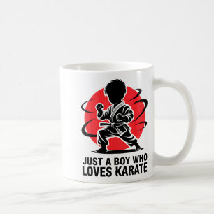 Just A Boy Who Loves Karate Martial Arts Karate Lo Coffee Mug