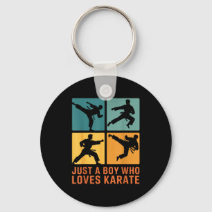 Just A Boy Who Loves Karate Martial Arts Karate Lo Keychain