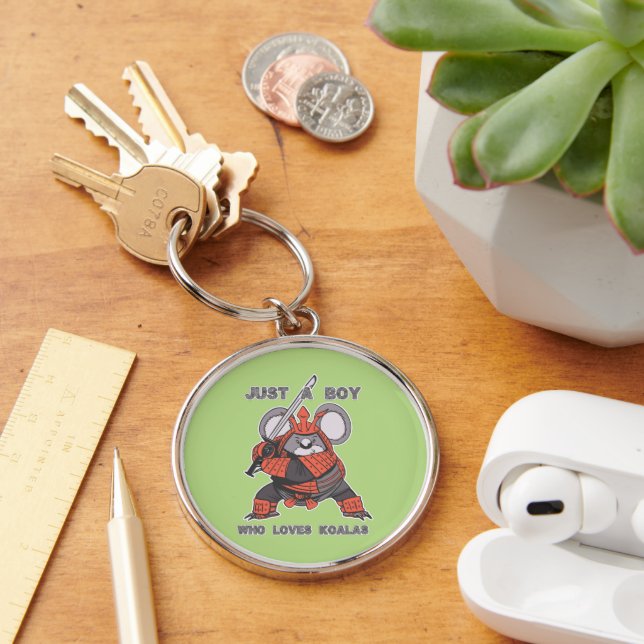 Just A Boy Who Loves Koalas Keychain (Desk)
