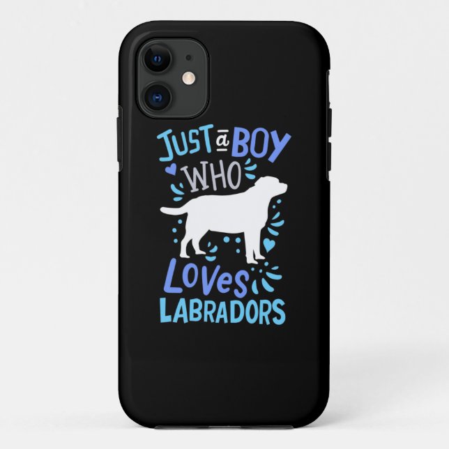 Just A Boy Who Loves Labrador Retriever Case-Mate iPhone Case (Back)