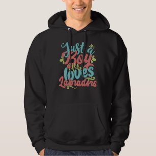 Just A Boy Who Loves Labradors Dog Product Hoodie