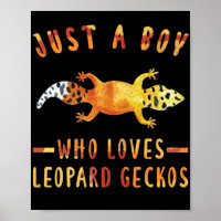 Just A Boy Who Loves Leopard Geckos  Lizard