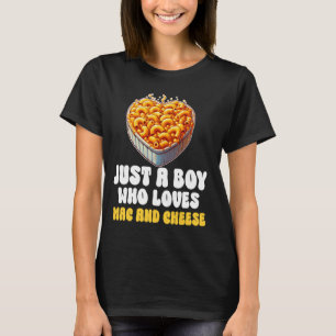 Just a Boy Who Loves Mac & Cheese American Macaron T-Shirt