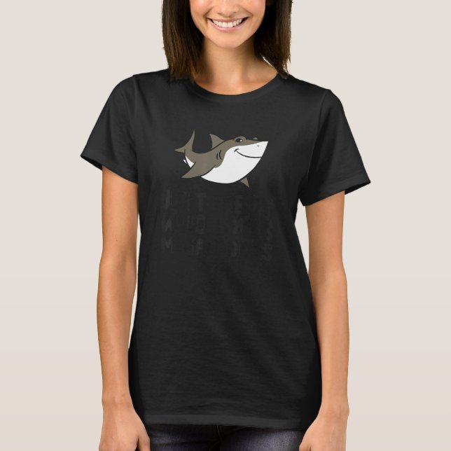 Just a Boy Who Loves Megalodons Cute Megalodon Sha T-Shirt (Front)