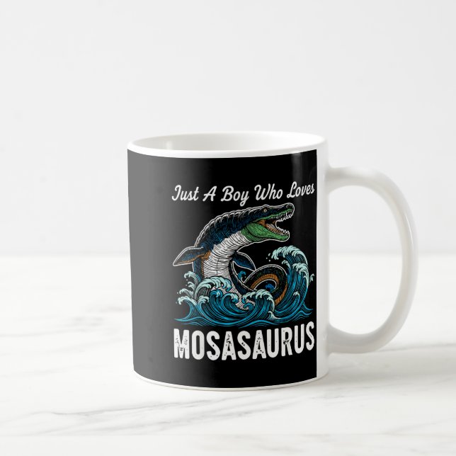 Just A Boy Who Loves Mosasaurus  Coffee Mug (Right)