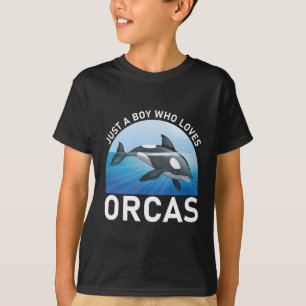 Just a Boy who loves Orcas Whales T-Shirt