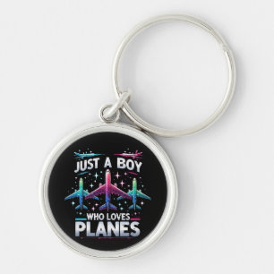 Just A Boy Who Loves Planes Keychain