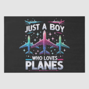 Just A Boy Who Loves Planes Tissue Paper