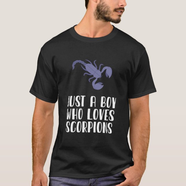 Just A Boy Who Loves Scorpions  T-Shirt (Front)