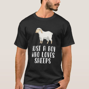 Just A Boy Who Loves Sheeps  T-Shirt
