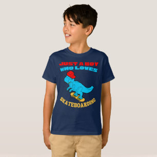 Just a Boy Who Loves Skateboarding T-Shirt