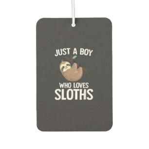 Just A Boy Who Loves Sloths Boys Toddler Sloth Lov Air Freshener