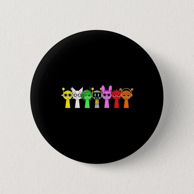 Just A Boy Who Loves Sprunky Funny Sprunky Game  2 Inch Round Button (Front)