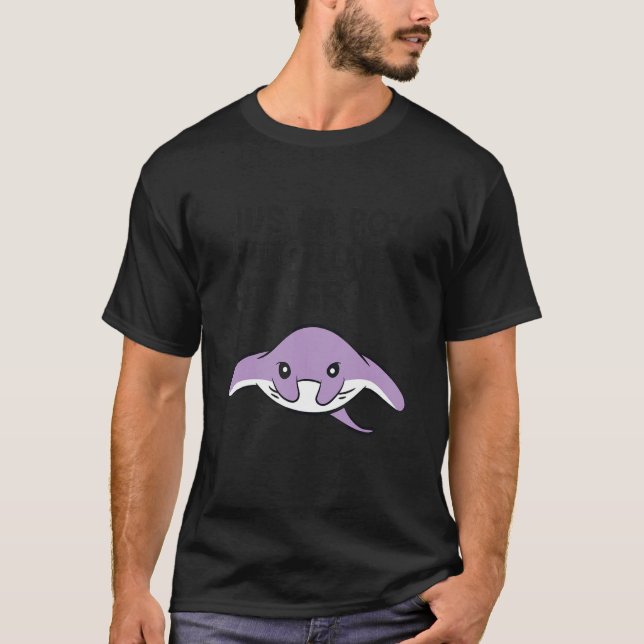Just a Boy Who Loves Stingrays T-Shirt (Front)