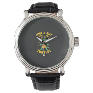 Just a boy who loves turtles Children boy (1) Watch