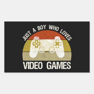 Just A Boy Who Loves Video Games Sticker