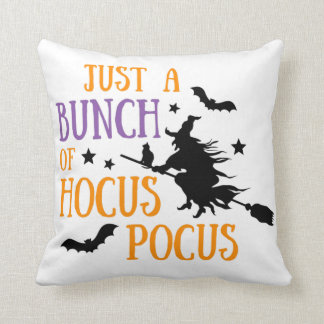 Just A Bunch Of Hocus Pocus Halloween Throw Pillow