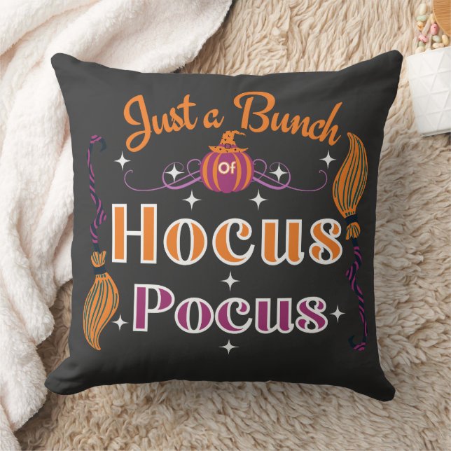 Just a bunch of Hocus Pocus T-Shirt Throw Pillow (Blanket)
