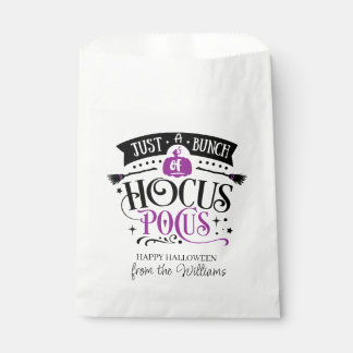 Just a Bunch of Hocus Pocus Typography Favour Bag