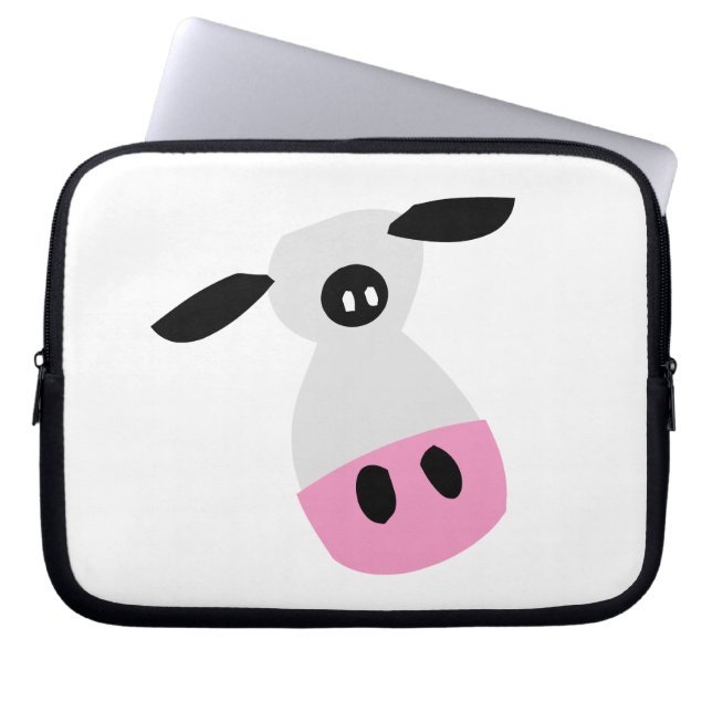 Just a Cow Laptop Sleeve (Front)