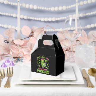 Just A Cute Girl Who Loves Pickles Favor Box