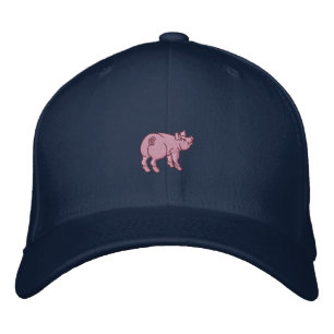 Just A Cute Little Pig Embroidered Hat