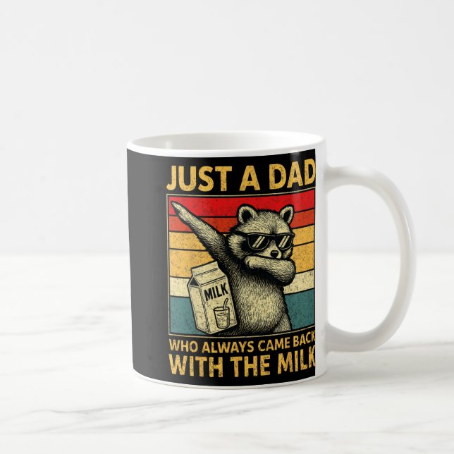 Just A Dad Who Always Came Back Men Fathers Day Da Coffee Mug (Right)