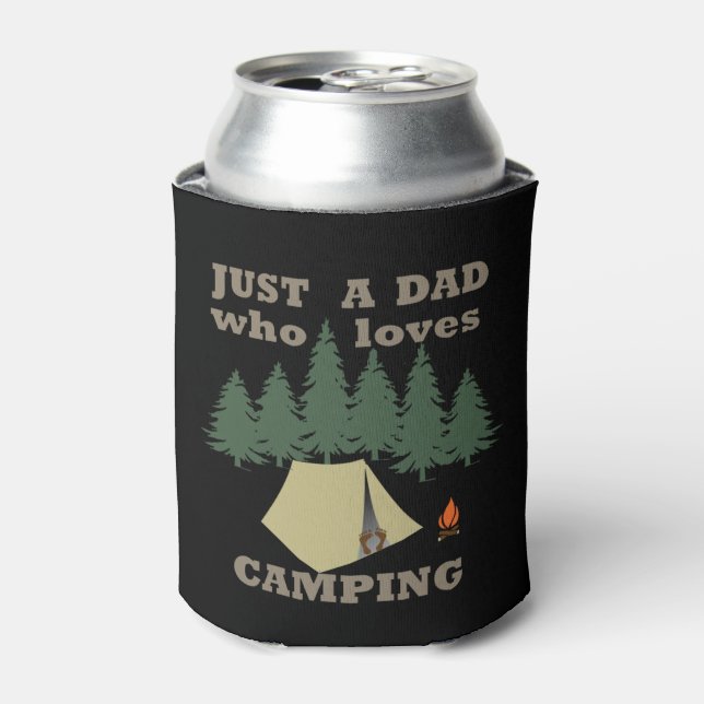 just a dad who loves camping and hiking can cooler (Can Front)