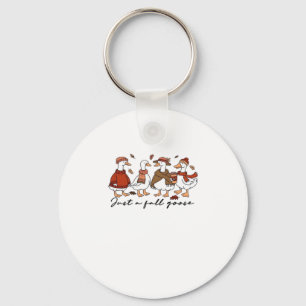 Just a Fall Goose Classic T-Shirt Keychain