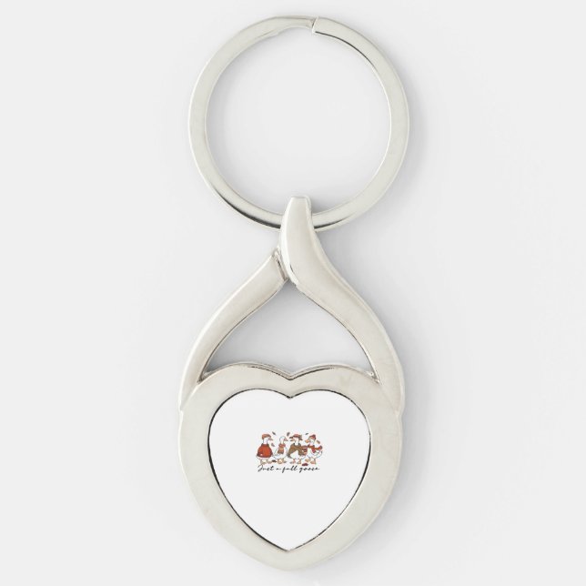 Just a Fall Goose Classic T-Shirt Keychain (Front)