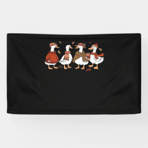 Just a Fall Goose Oversized T-Shirt Banner