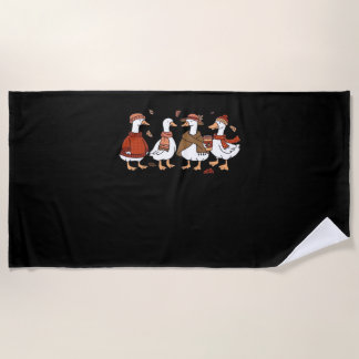 Just a Fall Goose Oversized T-Shirt Beach Towel