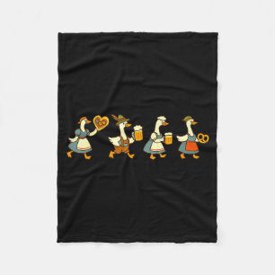 Just A Fest Goose German Beer Prost Drinking Fleece Blanket
