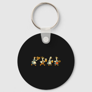 Just A Fest Goose German Beer Prost Drinking  Keychain