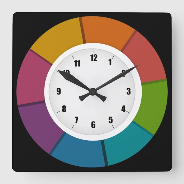 Just a Fun and Colourful Wall Clock (Front)